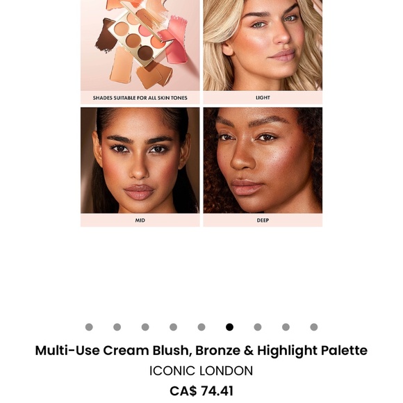 iconic London -The Multi-Use Blush, Bronze, and Highlight Cream Palette - Picture 4 of 4